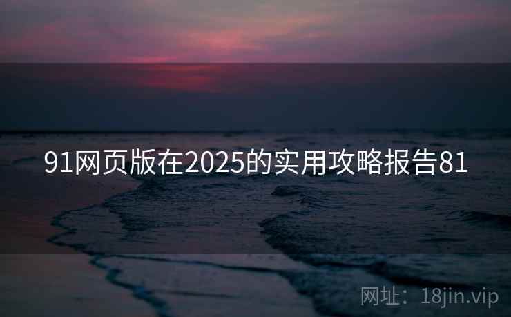 91网页版在2025的实用攻略报告81