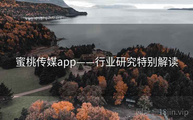 蜜桃传媒app——行业研究特别解读