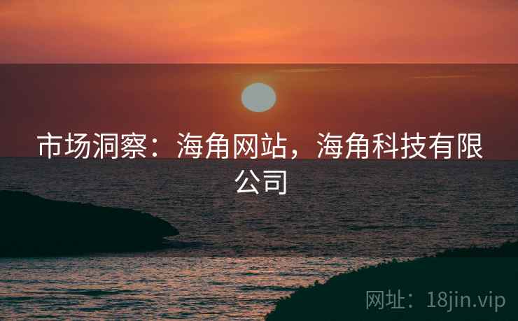 市场洞察：海角网站，海角科技有限公司