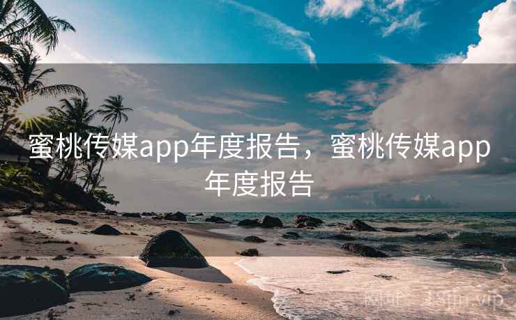 蜜桃传媒app年度报告，蜜桃传媒app年度报告